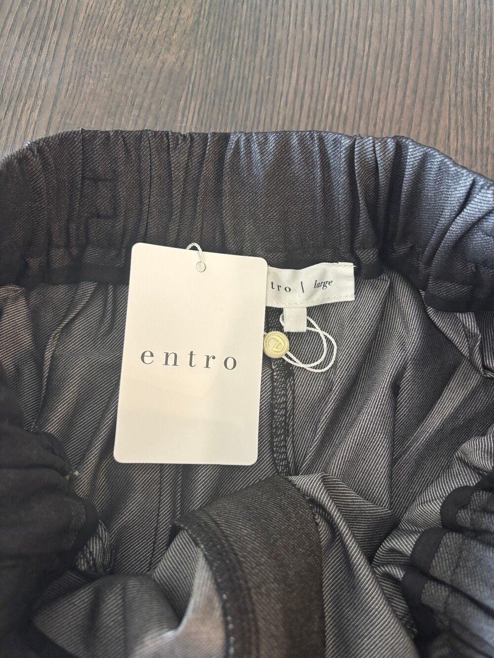 Entro Dressy Black Pants size Large - NWT - Picture 4 of 6
